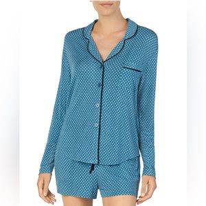 Room Service | Notch Collar Short Jersey Pajamas Set | Small